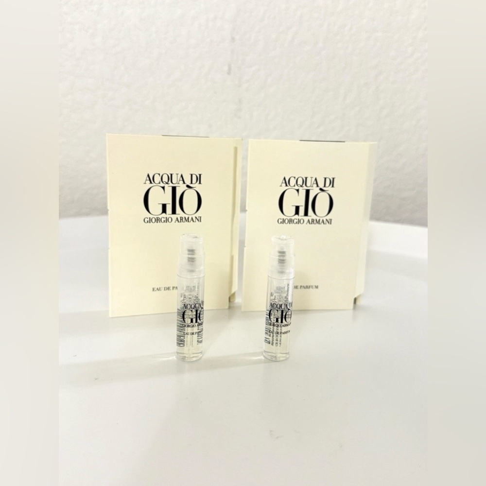 2x Giorgio Armani Acqua di Gio Men's Eau de Parfum EDP Samples 1.2ml / 0.04oz